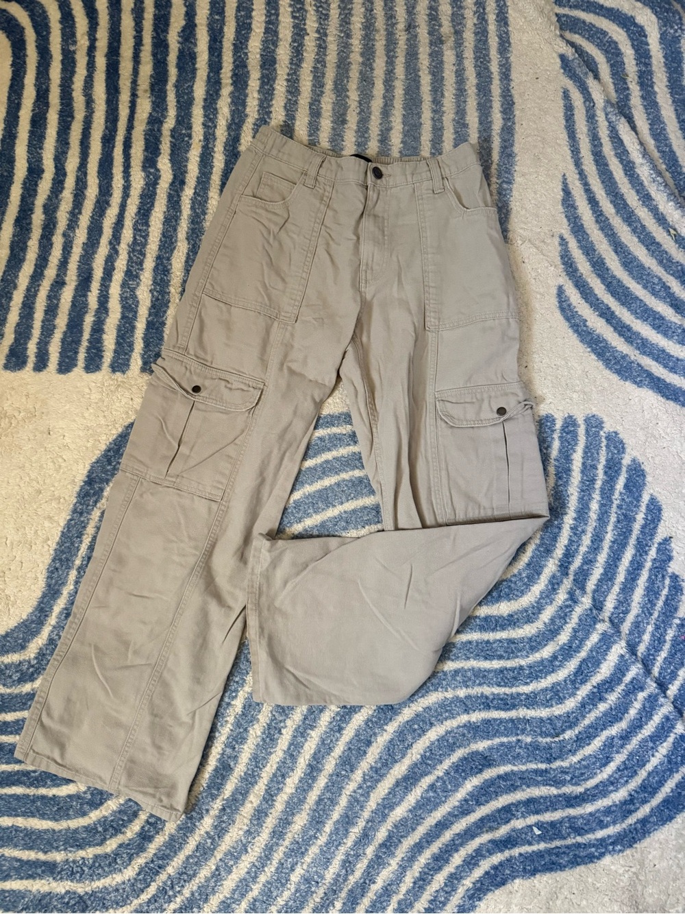 Grey Cargo Pants